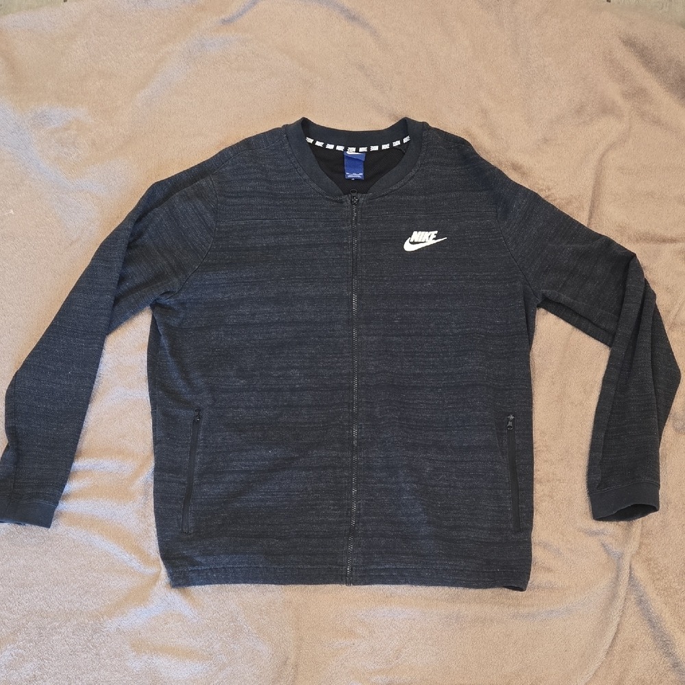 Nike‎ Tech Fleece Full Zip Jacket Dark Gray Heather Men's XXL Pockets